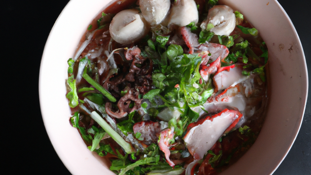 Kuay Tiew Mu Daeng (ก๋วยเตี๋ยวหมูแดง) – Nudelsuppe mit rotem Schweinefleisch image