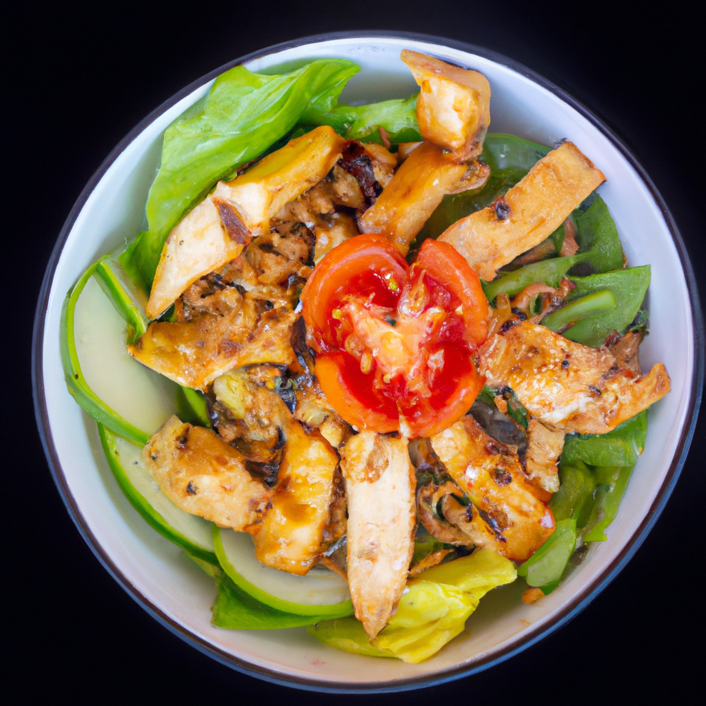 Yum Gai Tod (ยำไก่ทอด) – Salat mit knusprigem Hähnchen