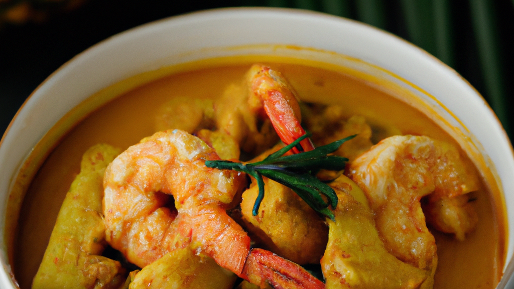 Gaeng Kua Sapparod (แกงคั่วสับปะรด) – Curry mit Ananas und Garnelen image