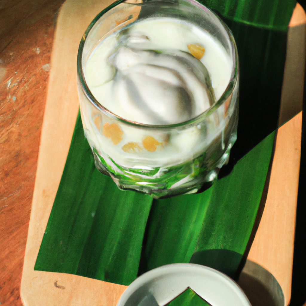 Sangkaya Bai Toey (สังขยาใบเตย) – Pandan-Kokos-Creme