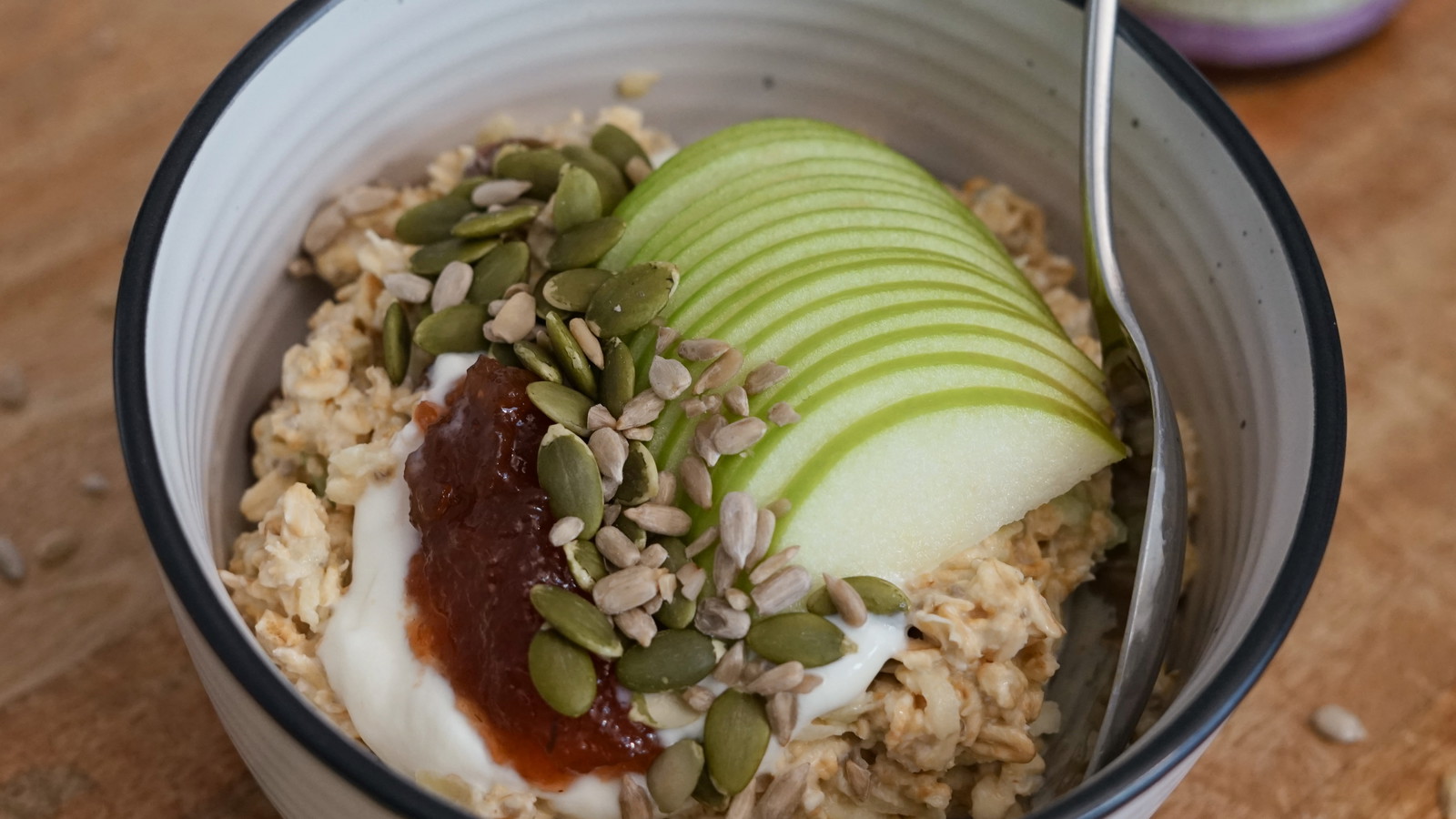 Image of Bircher Muesli with Apple & thyme butter