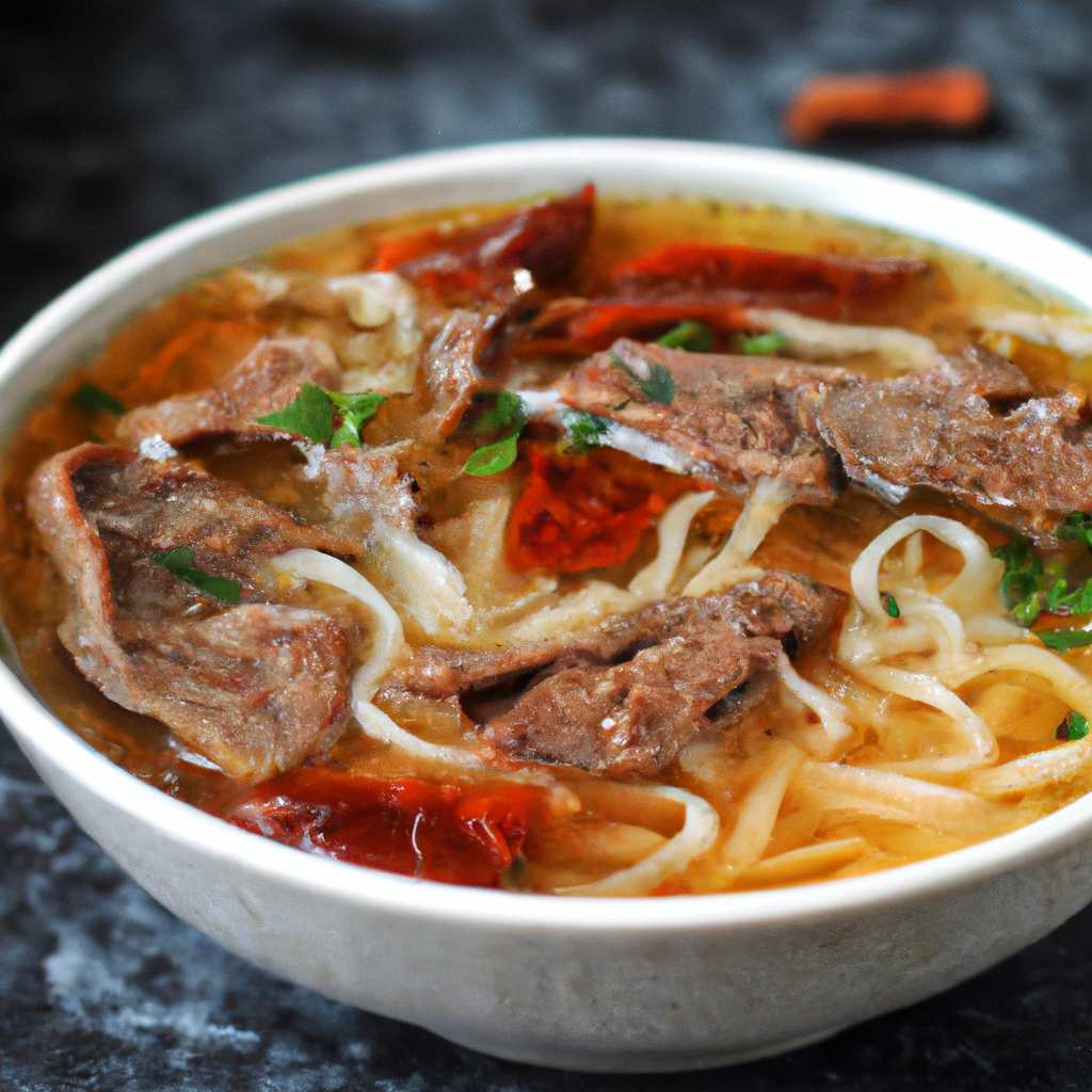 Lúròu Fěntāng (滷肉粉湯) – Brühe mit eingelegtem Schweinefleisch