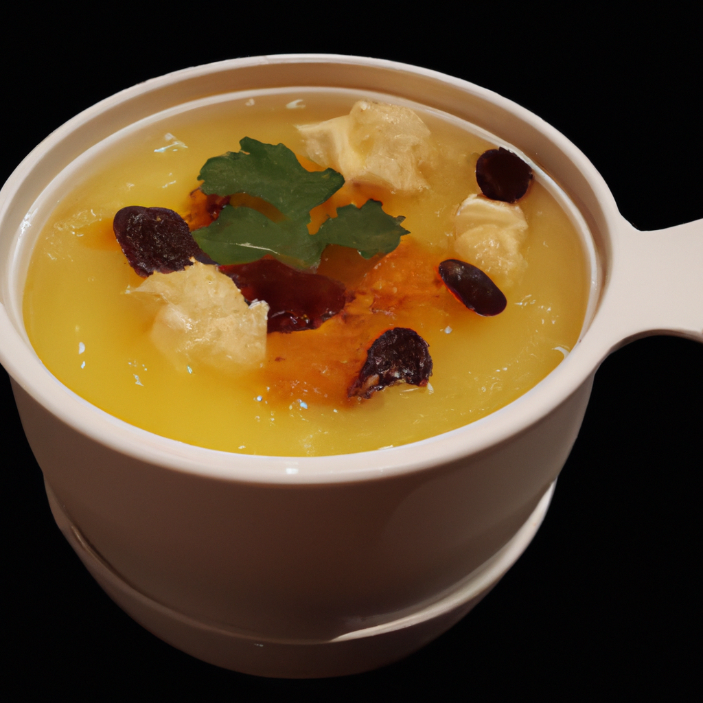 Wǎn Guō Tāng (碗粿湯) – Dampfgegarter Reismehlkuchen in Brühe