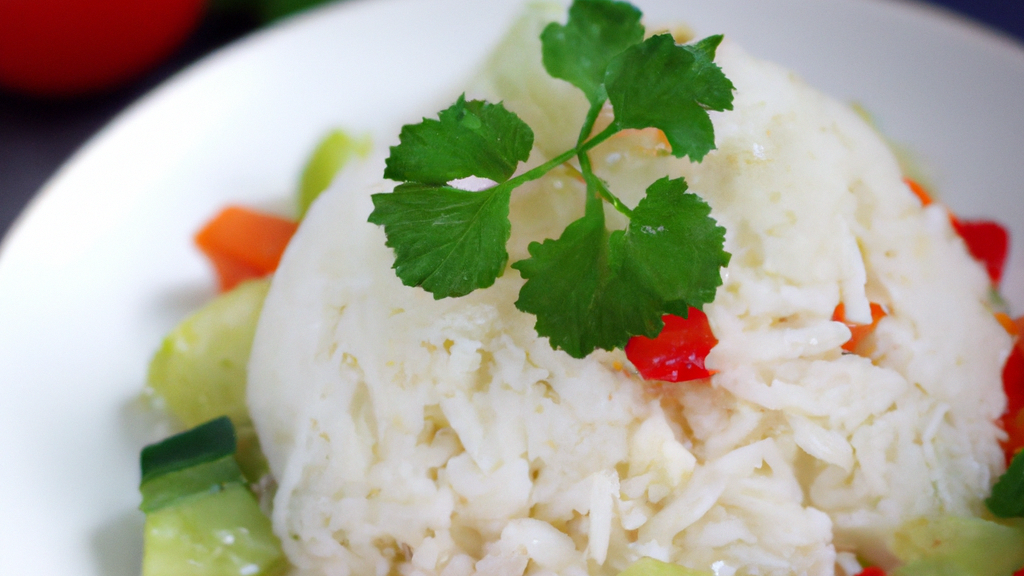 Bái Fàn Jiā Shū Cài (白飯加蔬菜) – Weißer Reis mit Gemüse image