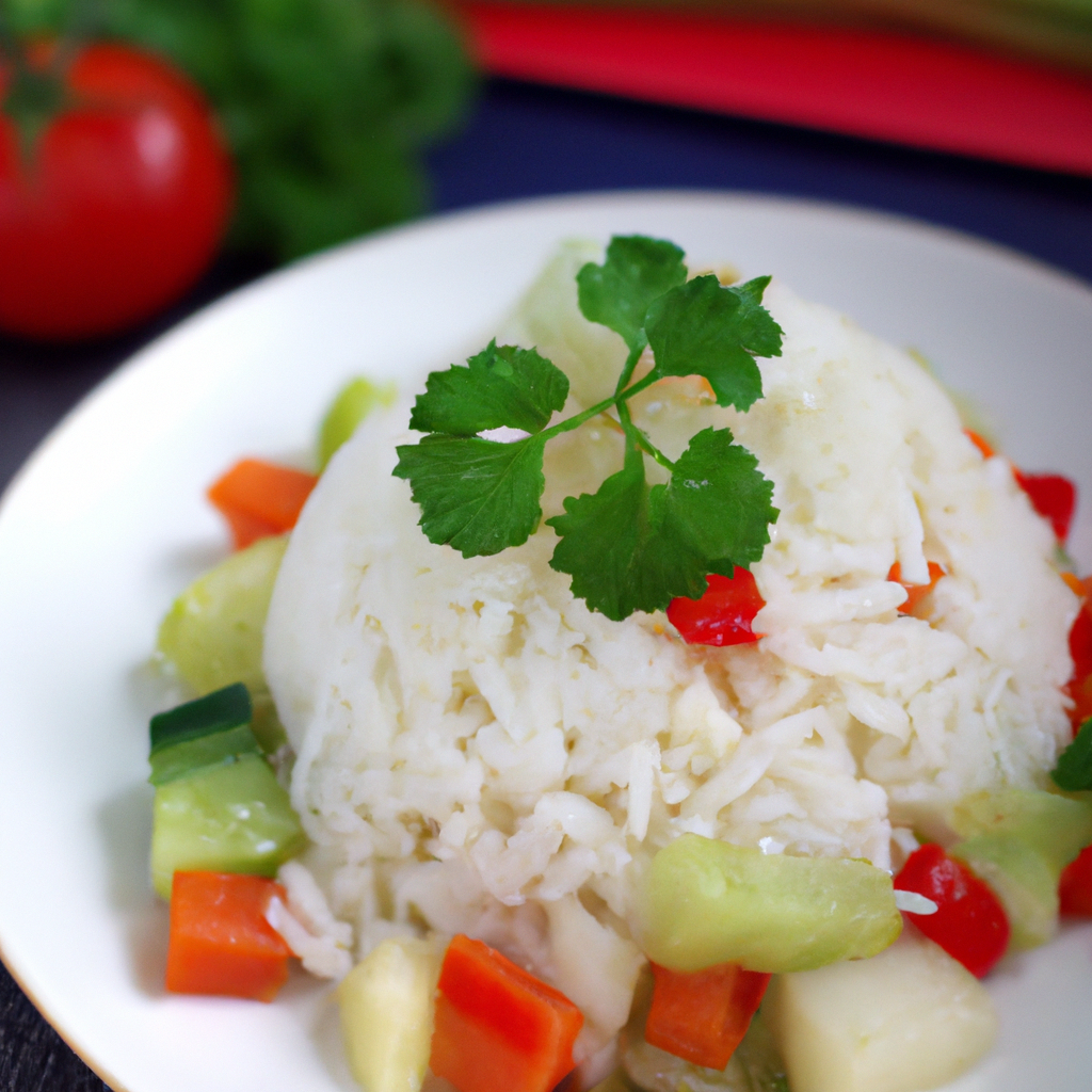 Bái Fàn Jiā Shū Cài (白飯加蔬菜) – Weißer Reis mit Gemüse