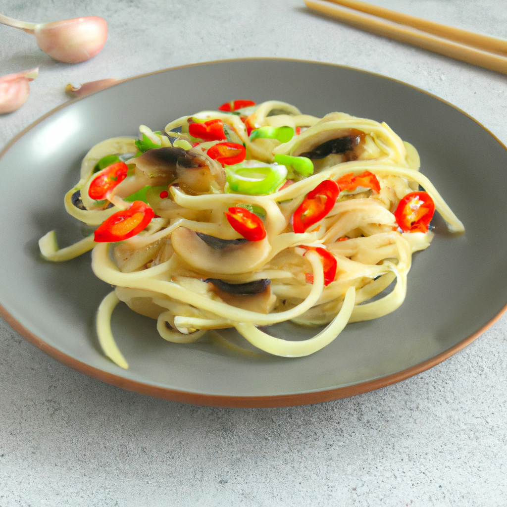 Yáng Cōng Sū Cài Miàn (洋蔥素菜麵) – Zwiebel-Gemüse-Nudeln
