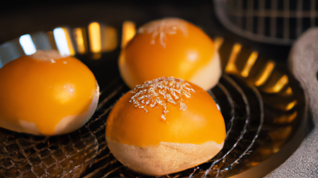 Nǎi Huáng Bāo (奶黃包) – Gedämpfte Brötchen mit Vanillepudding image