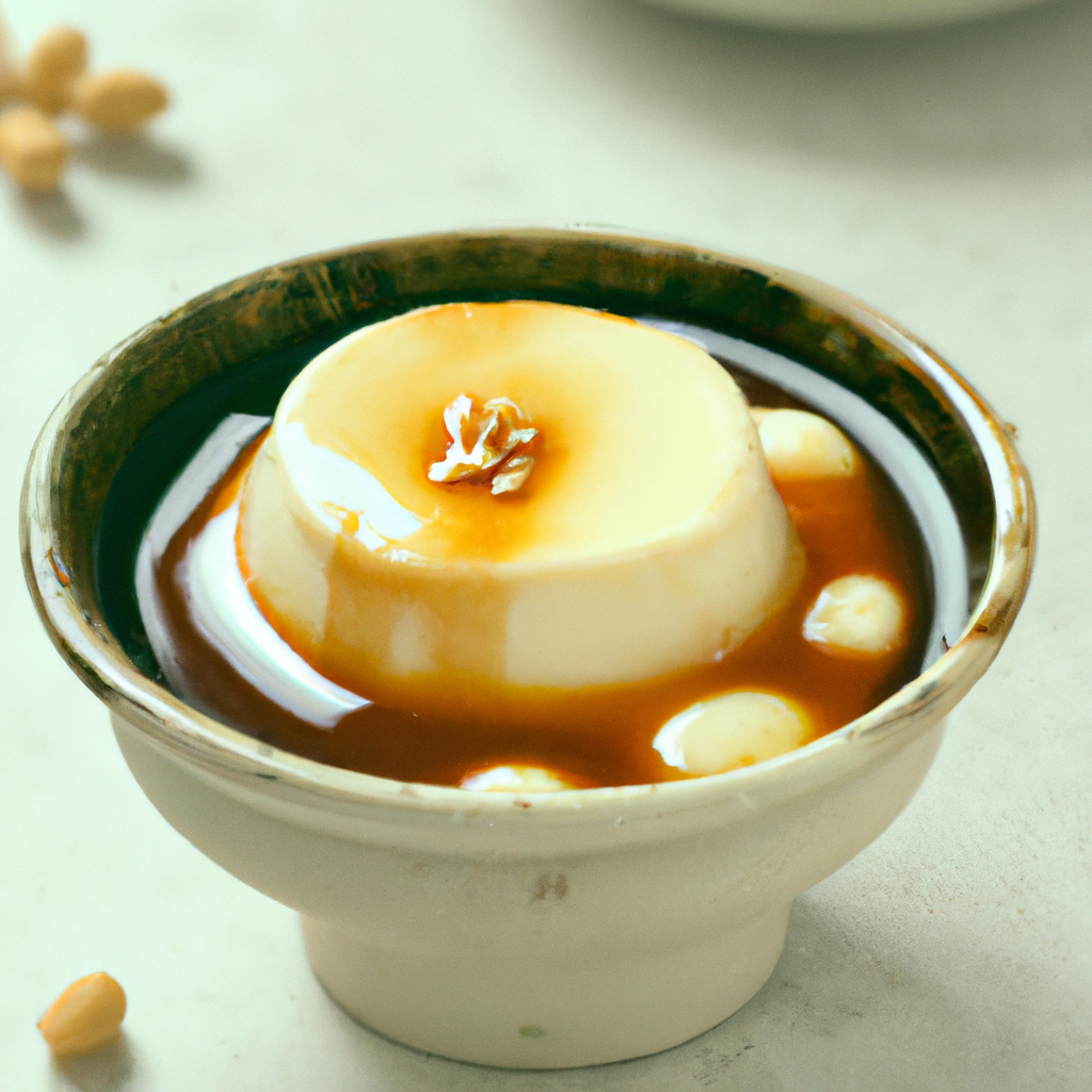 Dòu Huā (豆花) – Tofupudding mit süßem Sirup