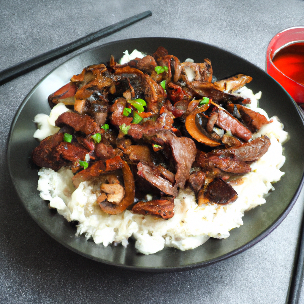 Hóng Shāo Niúròu Fàn (紅燒牛肉飯) – Geschmortes Rindfleisch mit Reis