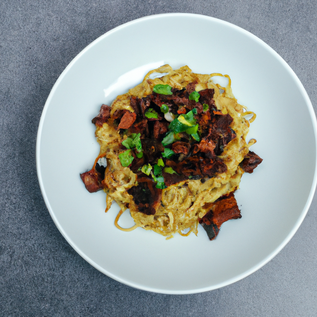 Zhà Ròu Miàn (炸肉麵) – Nudeln mit frittiertem Fleisch