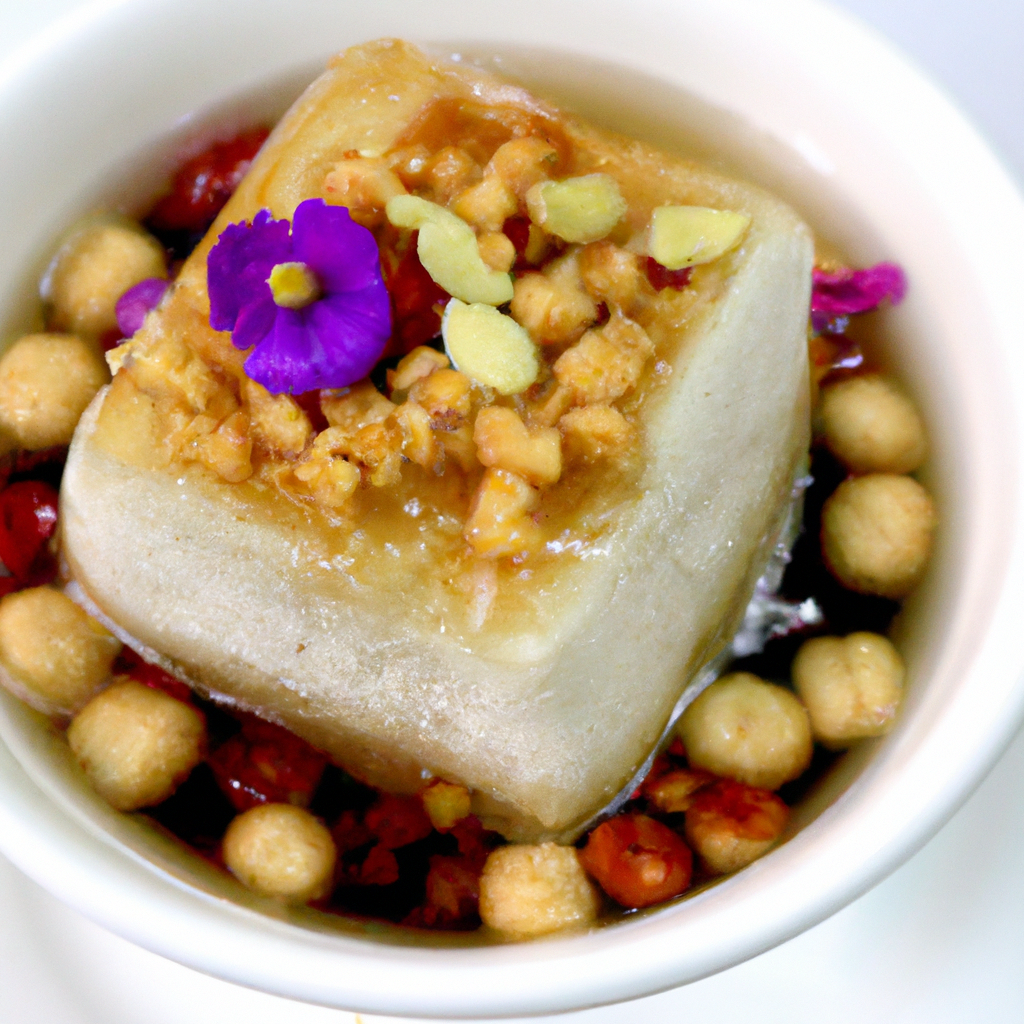Báiyùn Dòu Huā (白雲豆花) – Tofu-Dessert mit weißen Bohnen