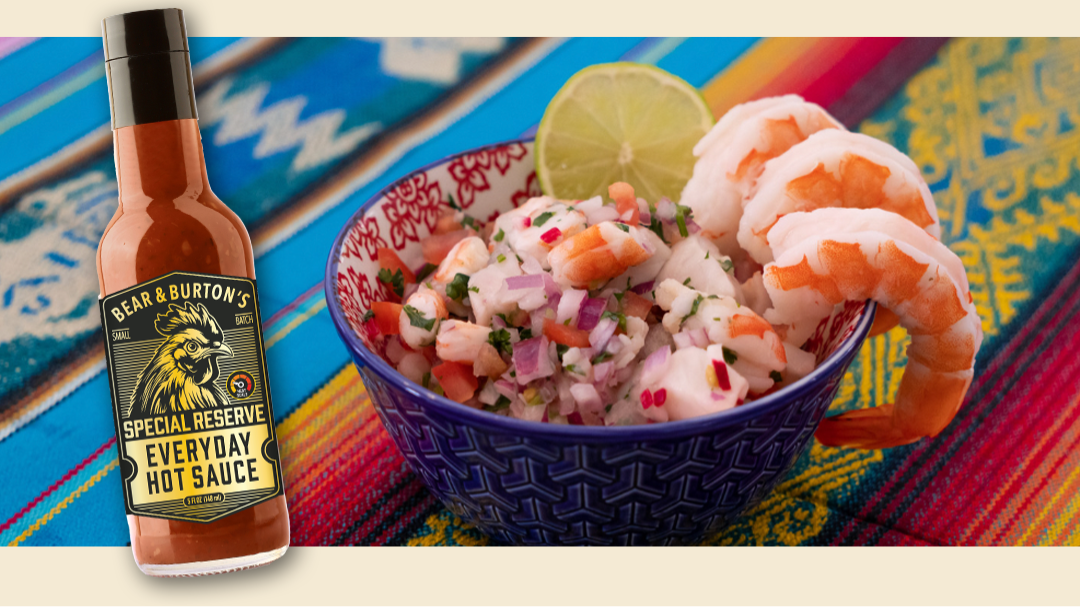 Image of Bear & Burton's Everyday Hot Sauce Spicy Shrimp Ceviche