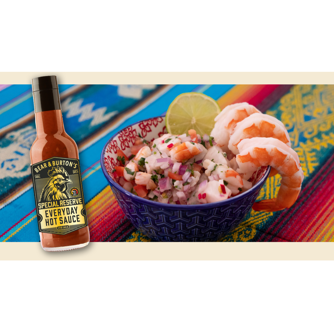 Bear & Burton's Everyday Hot Sauce Spicy Shrimp Ceviche