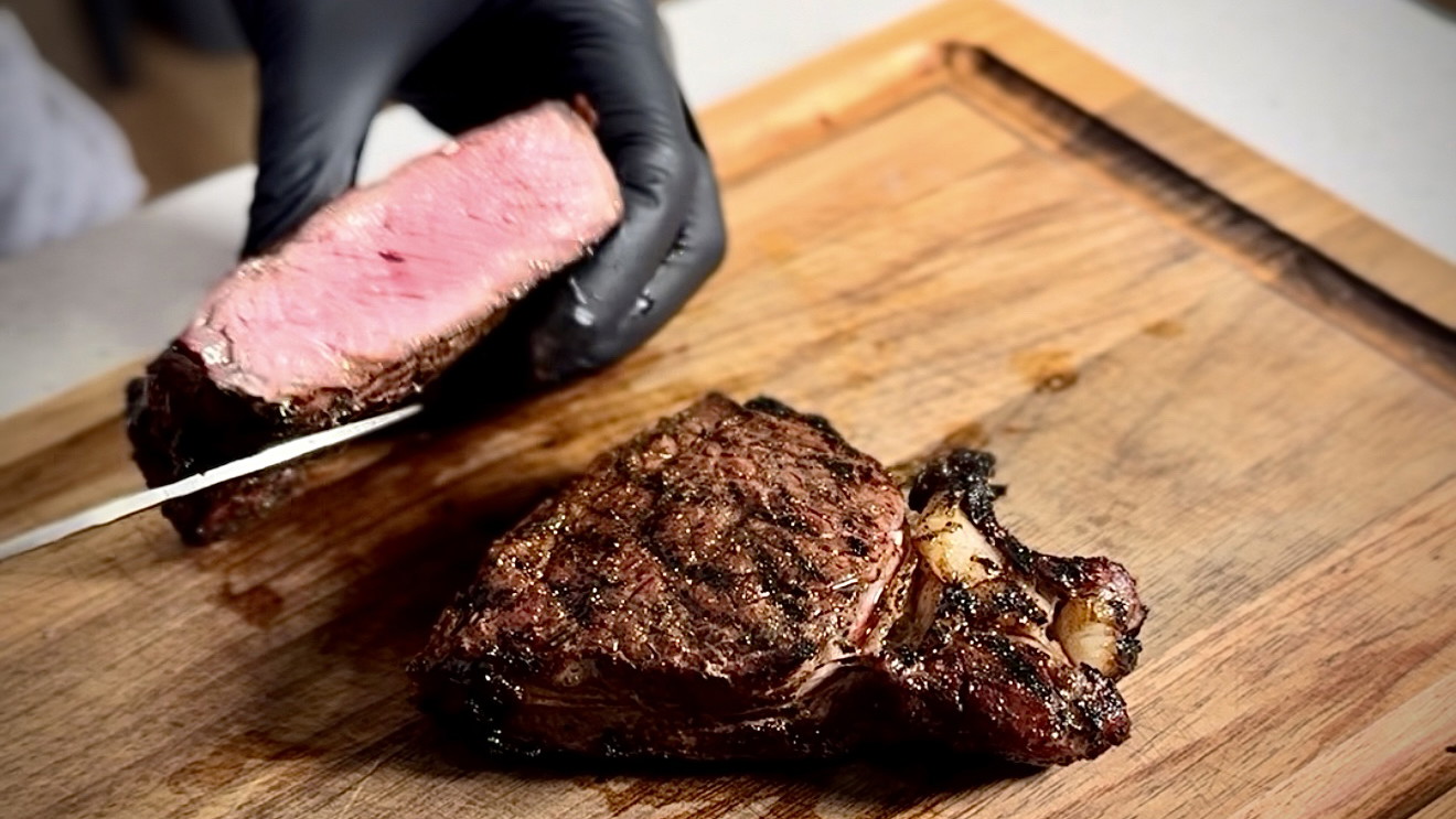 reverse seared steak