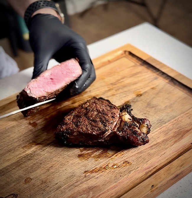 reverse seared steak