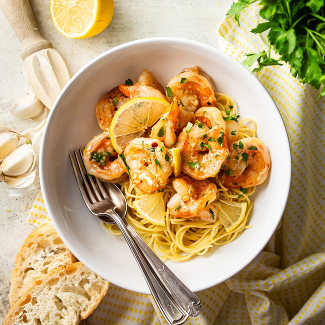 Image of Lemon-Infused Shrimp Pasta Perfection