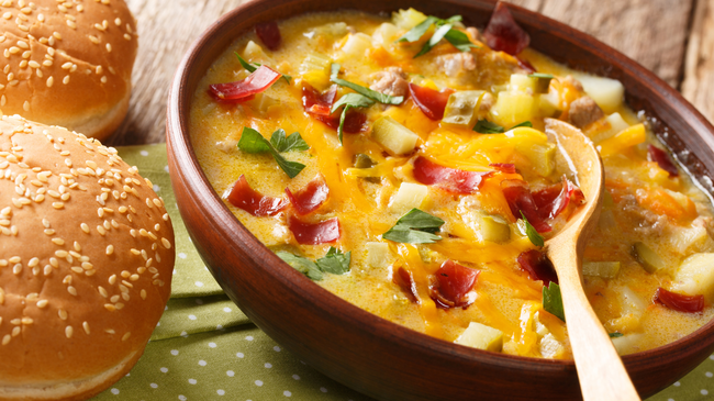 Image of Cattle Call Cheeseburger Soup