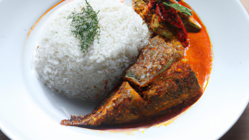 Nasi Dagang – Gedämpfter Reis mit Fischcurry image