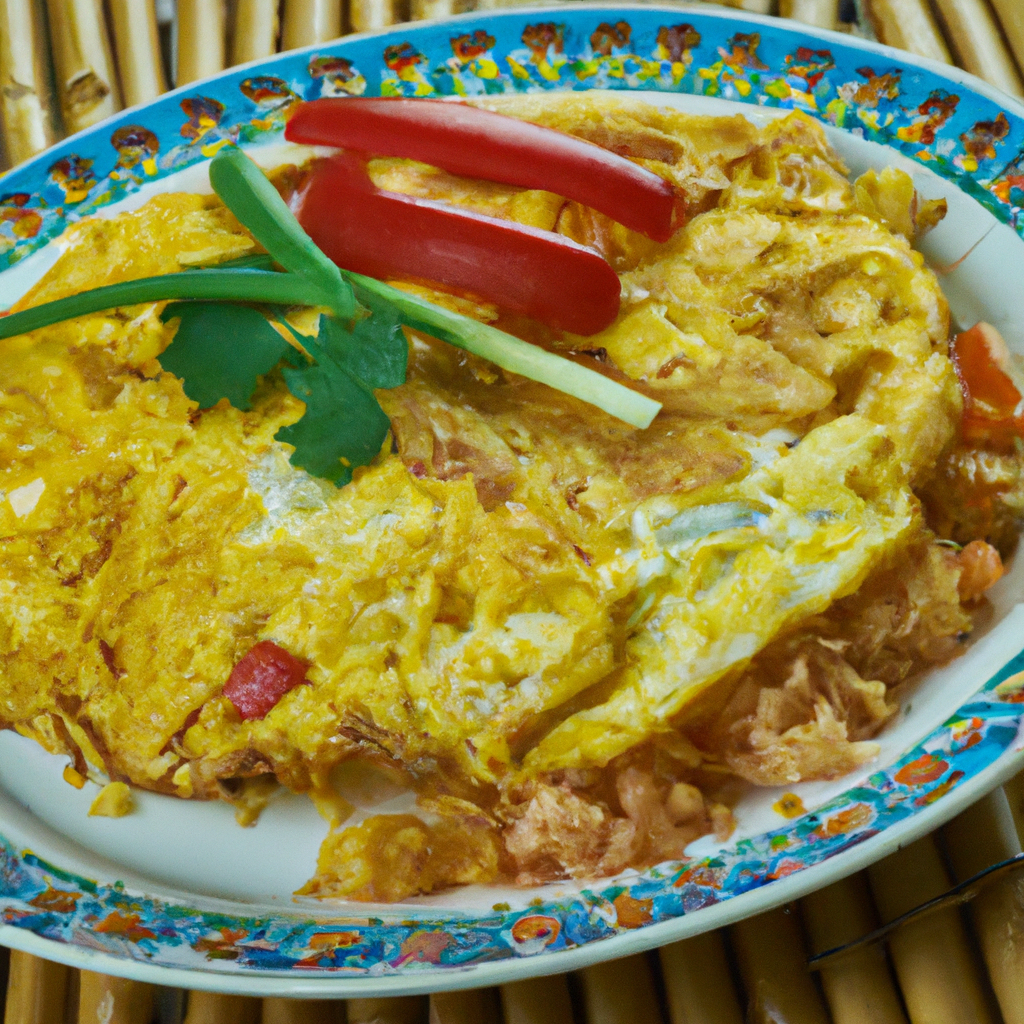 Nasi Goreng Pattaya – Gebratener Reis in einem Omelett