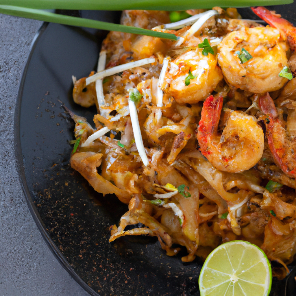 Char Kway Teow – Gebratene Reisnudeln mit Garnelen