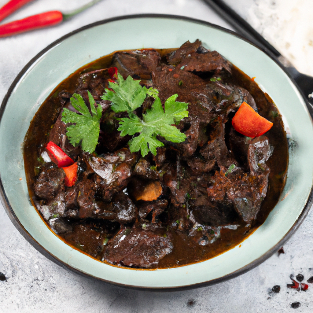 Daging Masak Hitam – Rindfleisch in dunkler Sojasauce