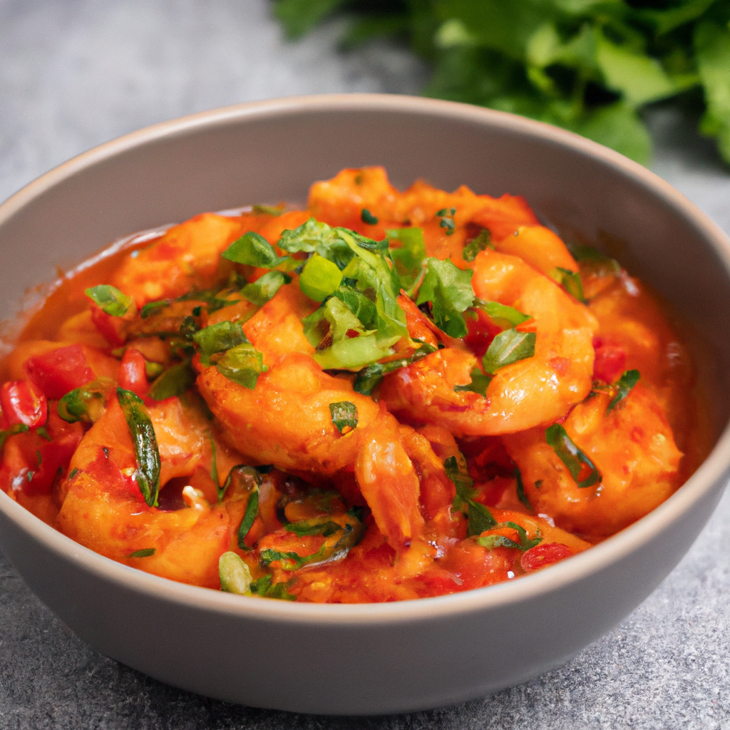 Sambal Udang – Garnelen in scharfer Sambal-Soße