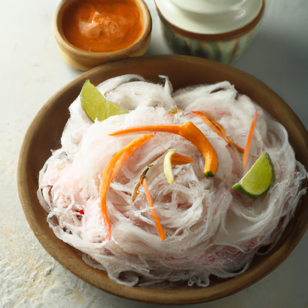 Putu Mayam – Reismehlnudeln mit Kokosraspeln und Palmzucker
