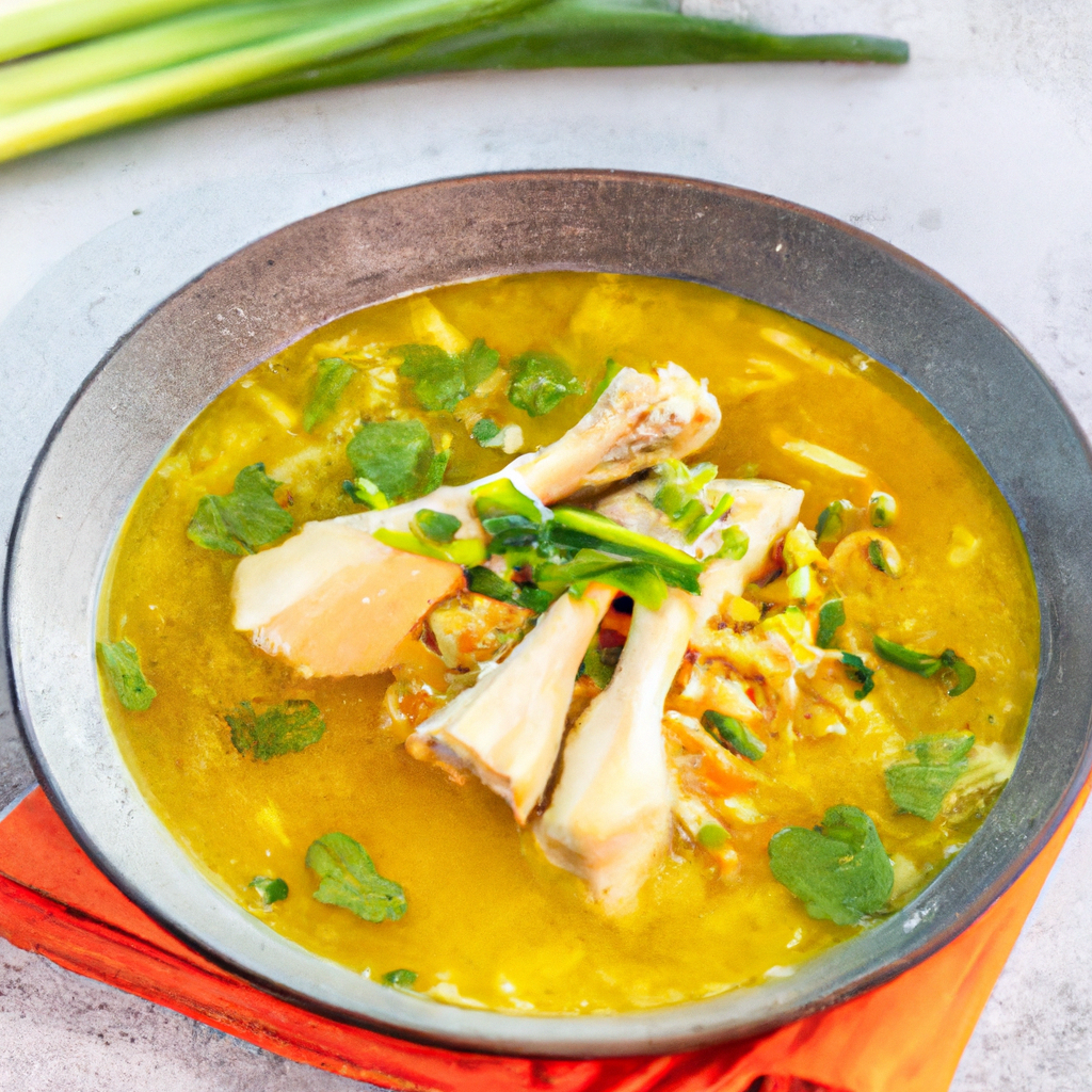 Soto Ayam – Würzige Hühnersuppe mit Kurkuma image