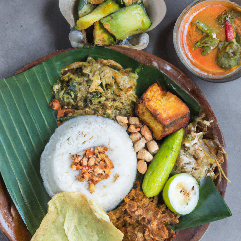 Nasi Pecel – Reis mit Erdnuss-Gemüsesoße image