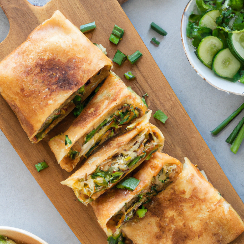 Martabak Telur – Frittierte Eierpfannkuchen mit Hackfleisch image