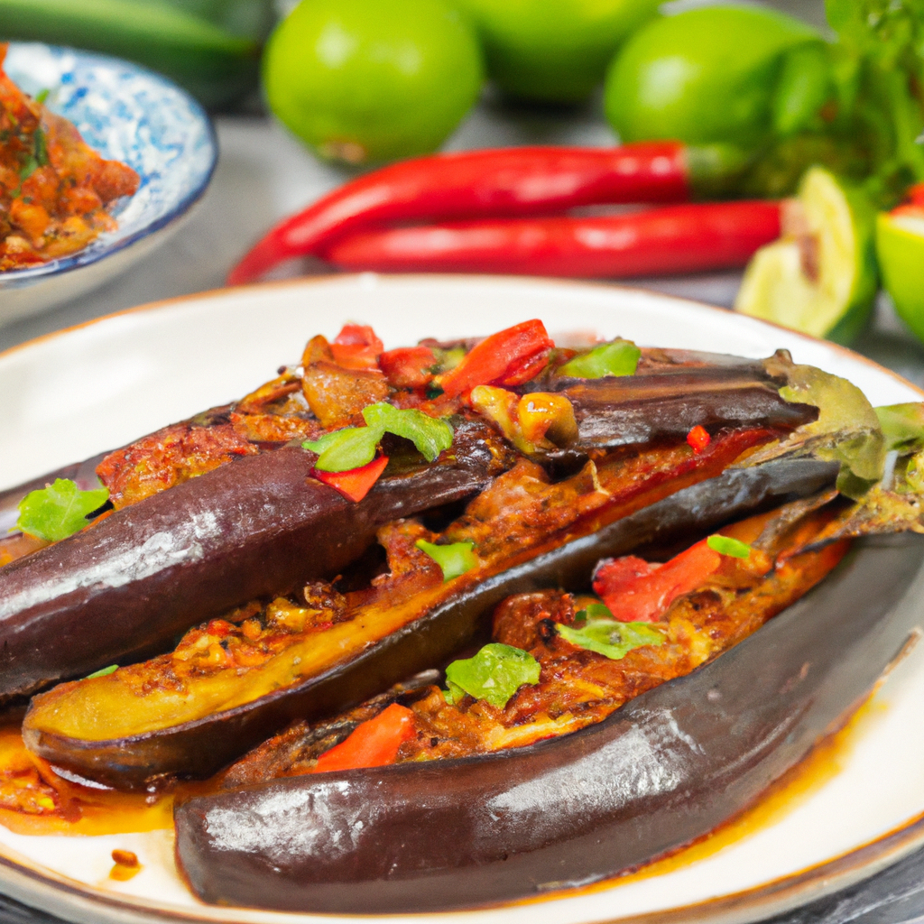 Terong Balado – Scharfe Auberginen mit Sambal image