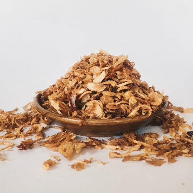 Image of crispy shallots (not cremated!)