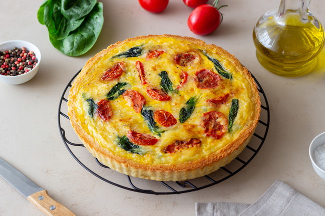 Egg & Spinach Quiche