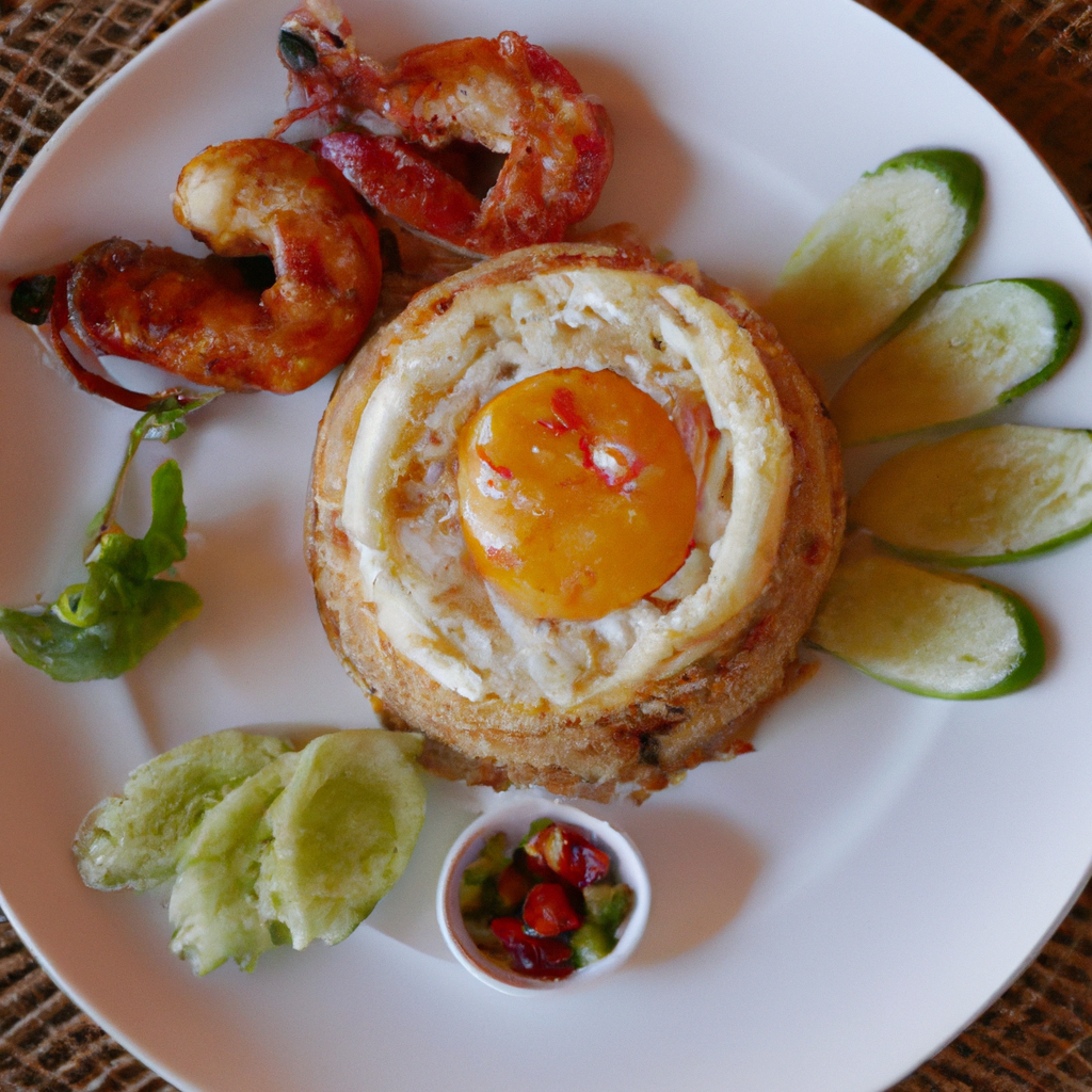 Bai Char Angkor (បាយឆា អង្គរ) – Gebratener Reis mit Garnelen und Ei
