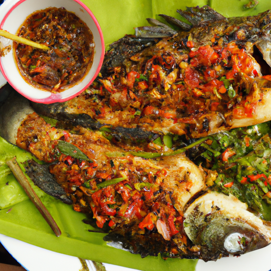 Trey Aing (ត្រីអាំង) – Gegrillter Fisch mit Limettenblättern