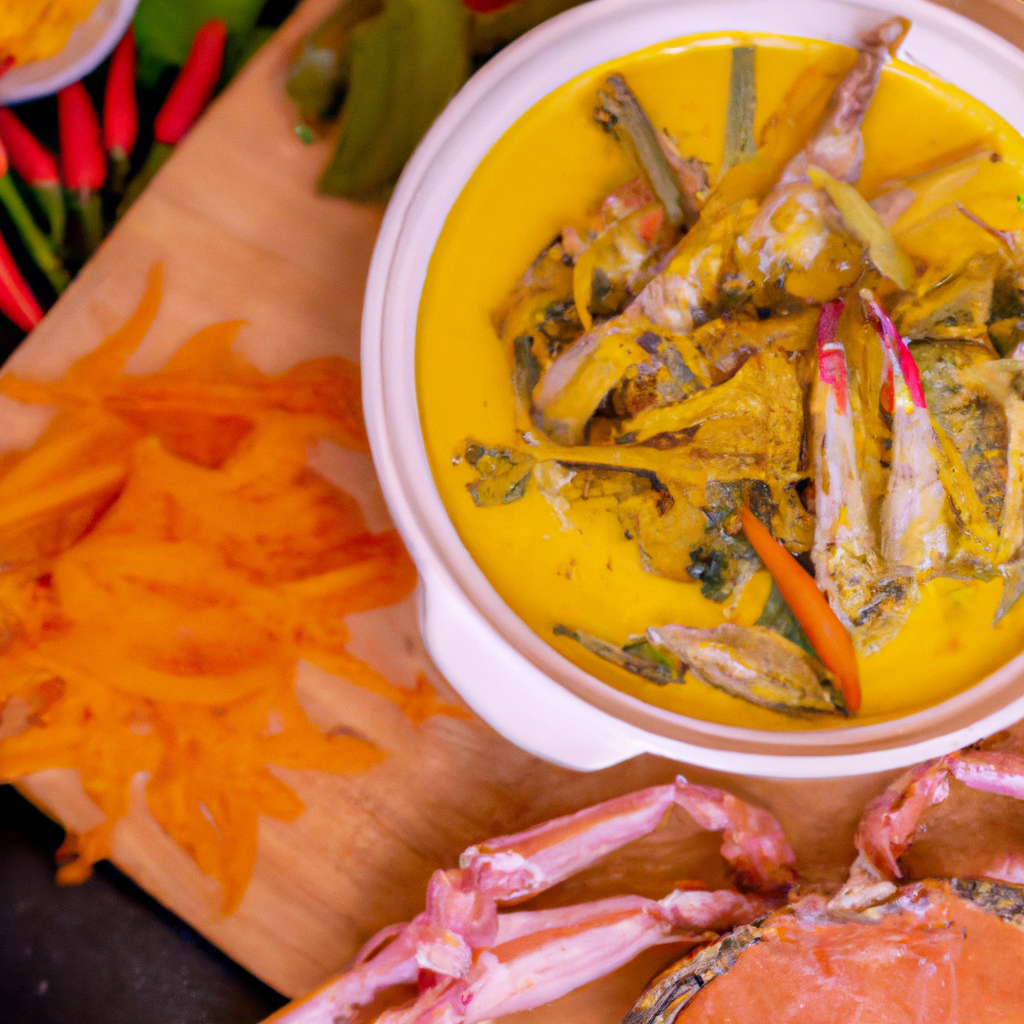 Amok Kdam (អាម៉ុកក្តាម) – Krabben in Kokos-Curry