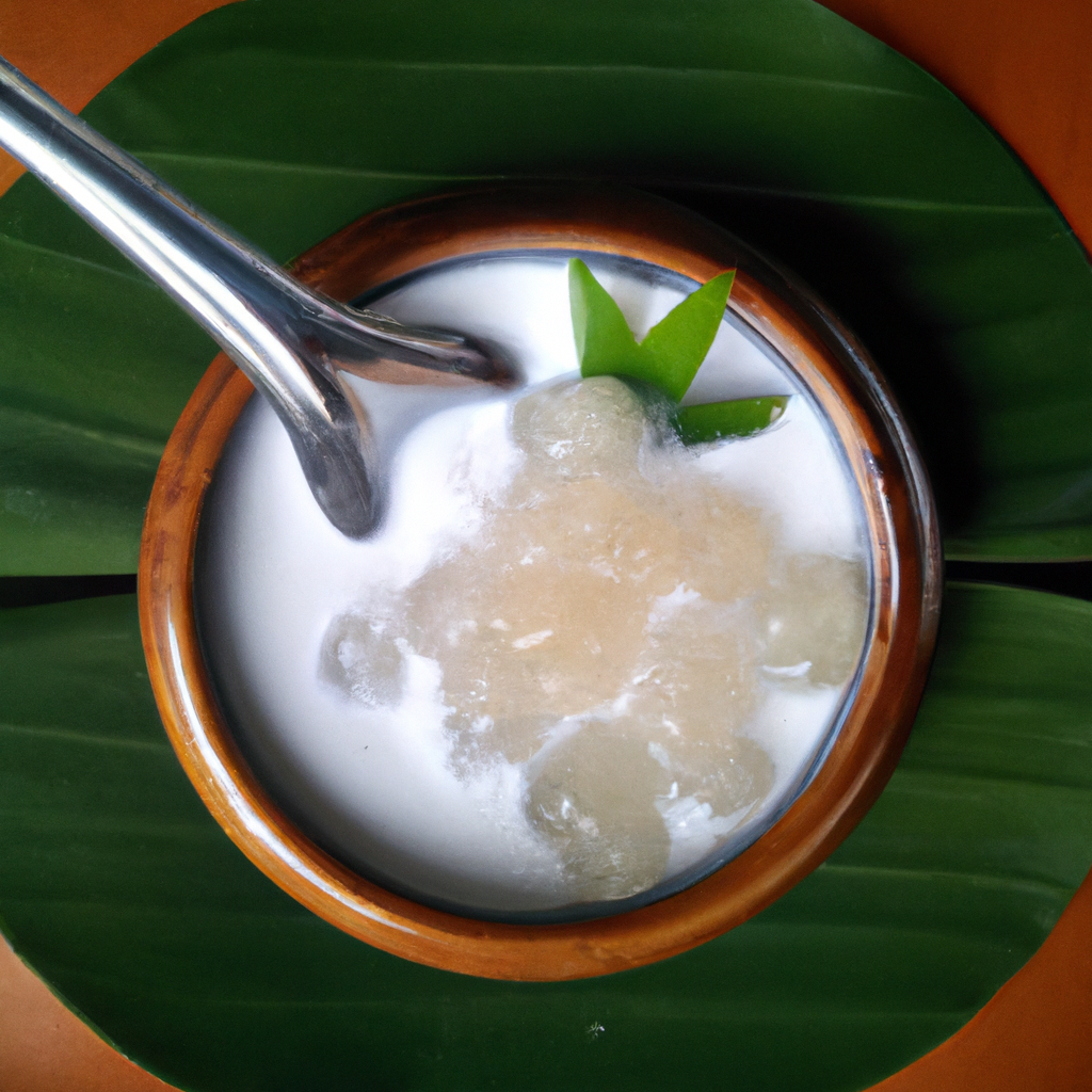 Num Sakoo (នំសាគូ) – Sago-Dessert mit Kokos