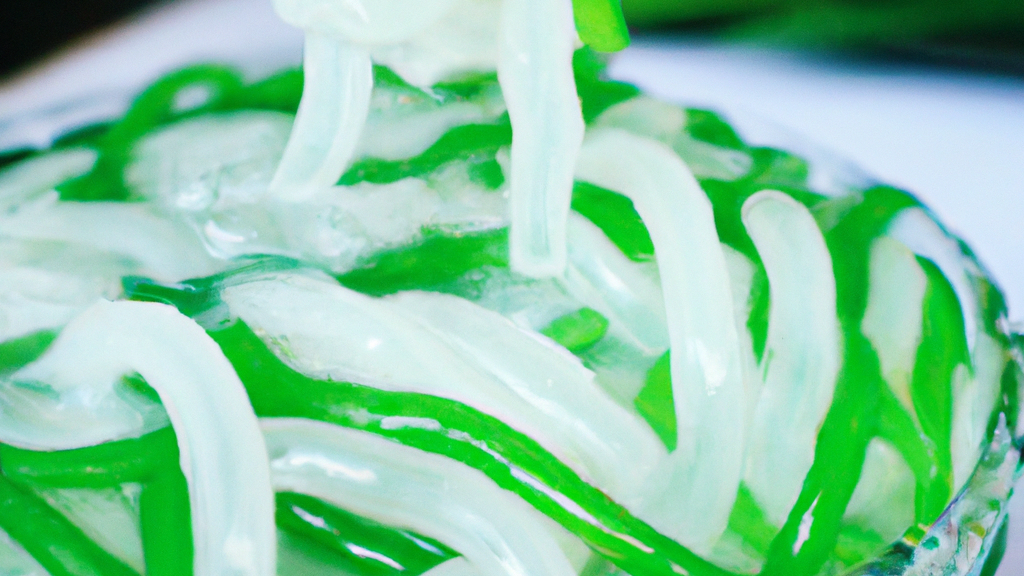 Num Lot (នំលត) – Pandan-Gelee mit Kokosmilch image