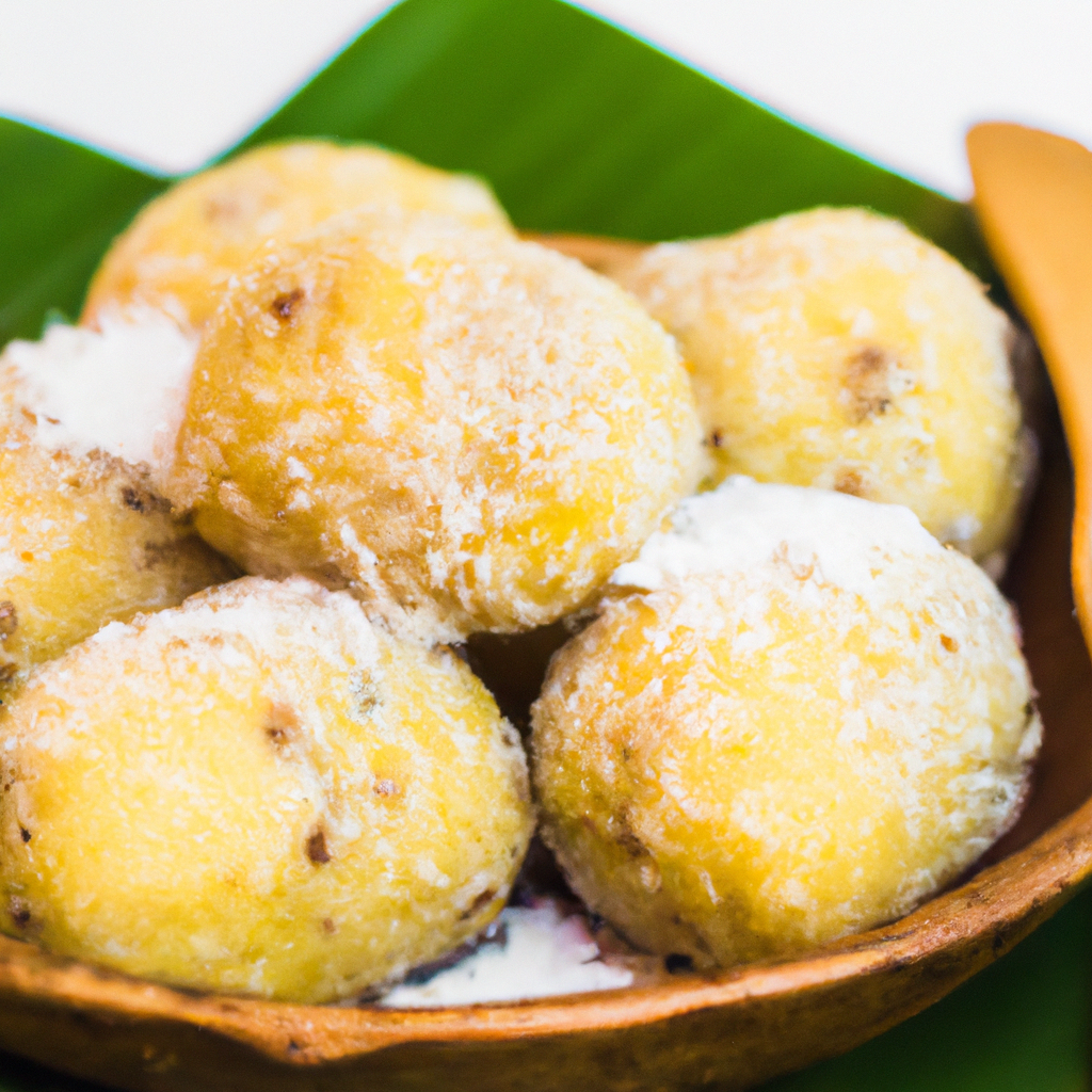Num Jek (នំចេក) – Reisbällchen mit Banane