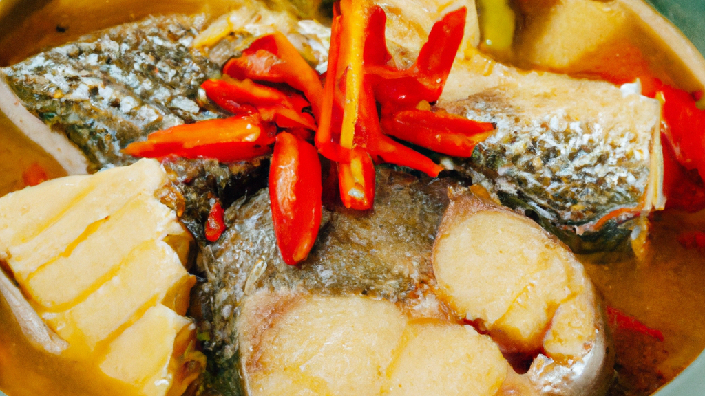 Samlor Trey Ktis (សម្លរត្រីខ្ទិះ) – Fisch-Kokossuppe image