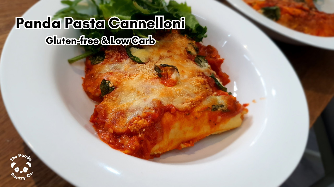 Image of Fresh Egg Panda Cannelloni – Low-Carb Pasta Sheets with Ricotta & Spinach Filling