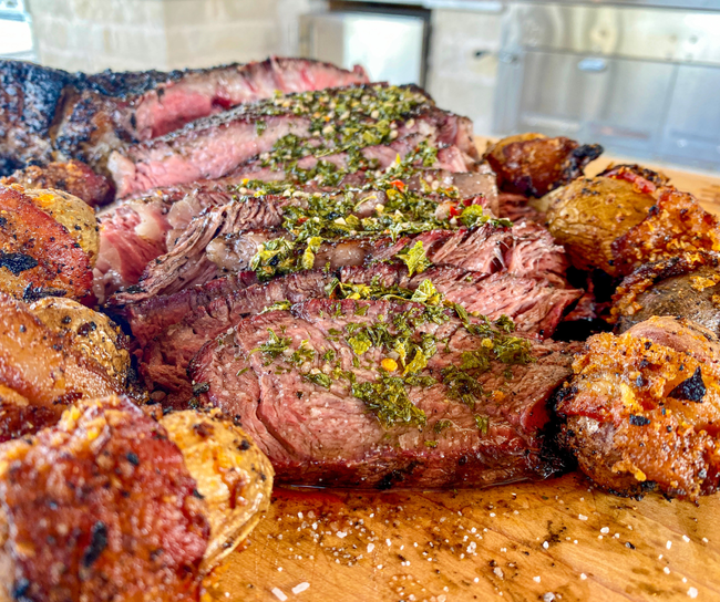 Image of Wine-Aged Ribeye with Tallowed Potatoes