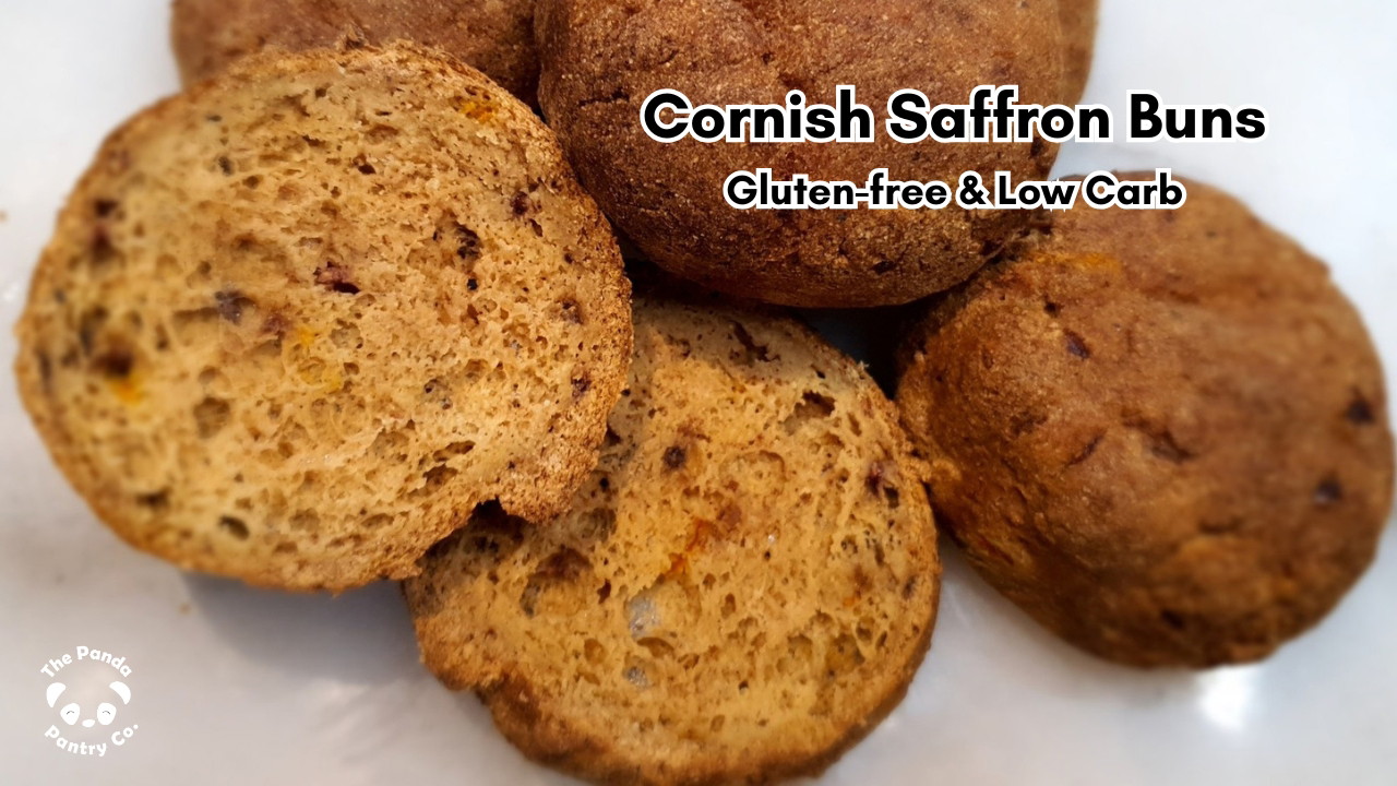 Image of Panda Flour® Cornish Saffron Buns – Gluten-Free, Low-Carb, and Fluffy
