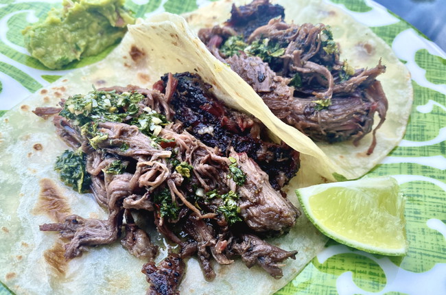Image of Zesty Ranchero Braised Beef Shank Tacos