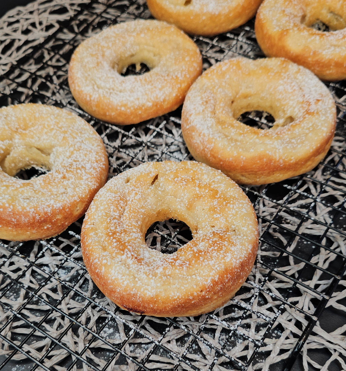 Apfelküchle aus der Donutform