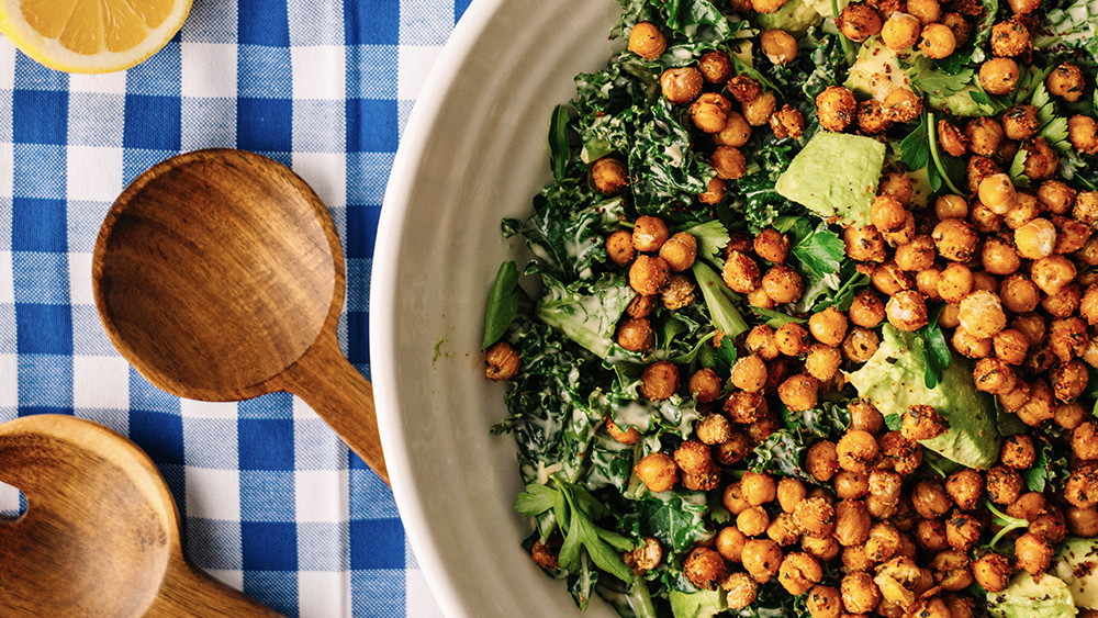 Image of Crispy Tahini Kale Salad
