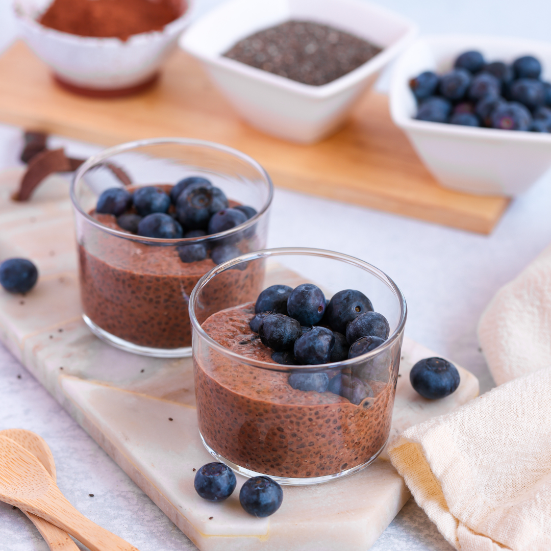Choco-Chia Blueberry Delight - Once Upon A Homestead Recipes