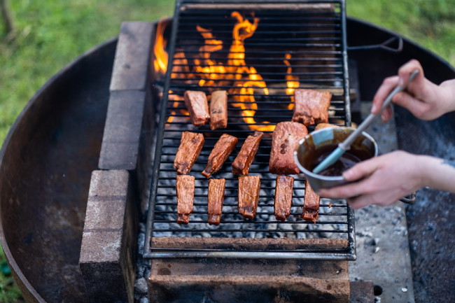 Image of Sticky Cola Glazed Vegan Ribs