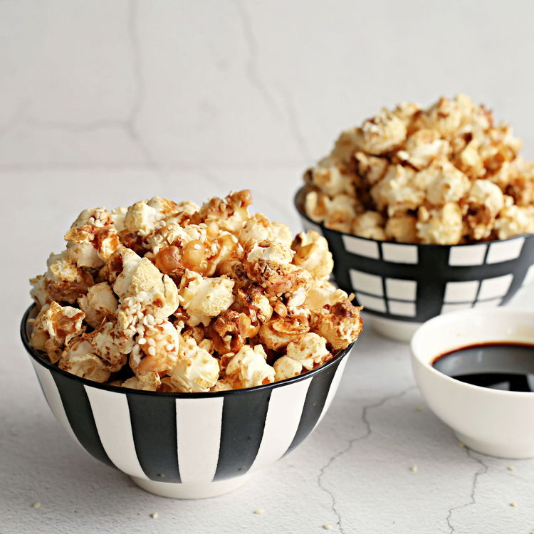 Image of Stir the soy sauce into the butter and mix into...