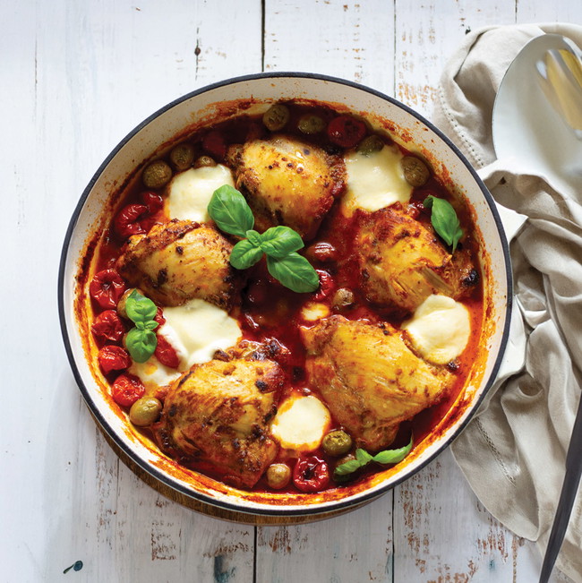 Image of One Pan Chicken Caprese Bake
